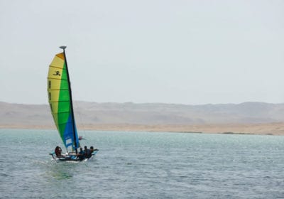 Catamarán en Paracas